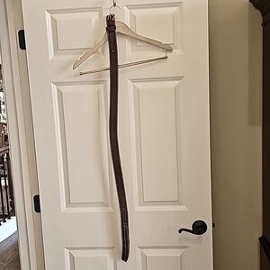 Leather Belt, Size 40, Brown